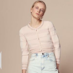 Sandro Paris Cropped Cardigan